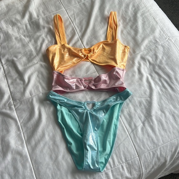 Strawberry Milk Mob Sherbet One Piece Swimsuit - Picture 3 of 6